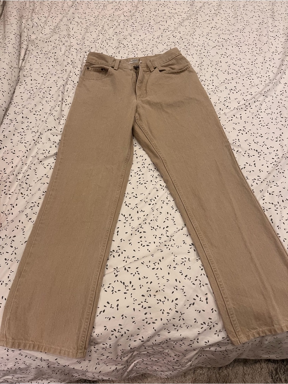Vintage L.L.Bean tan Original Fit jeans
